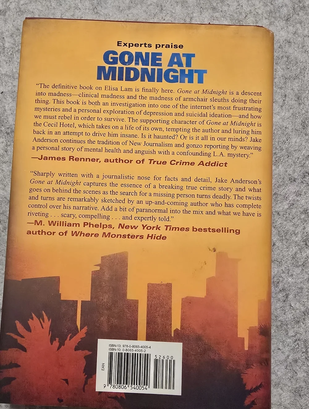 Gone At Midnight The Mysterious Death Of Elisa Lam By Jake Anderson Hardcover